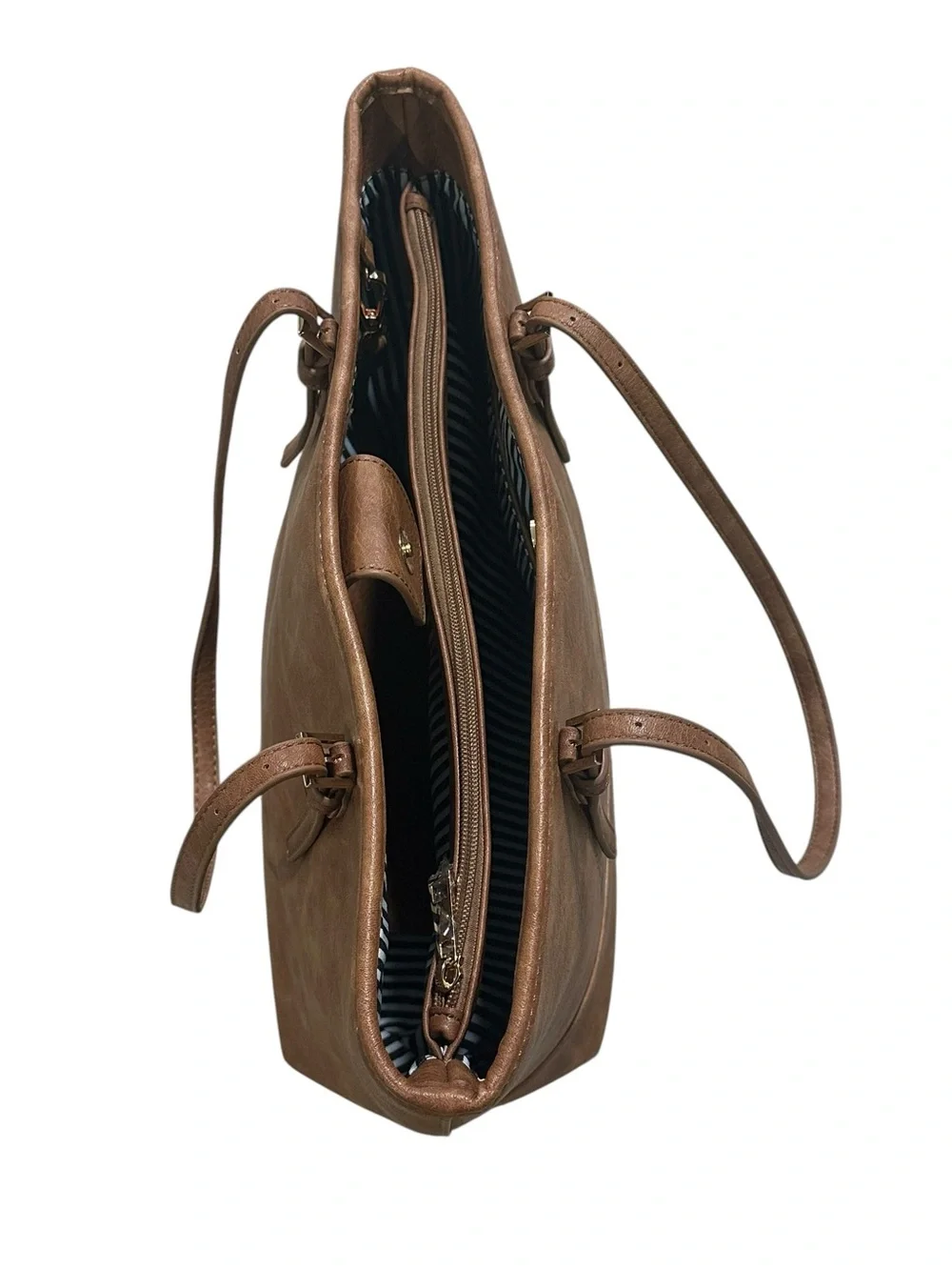 Urban Expressions. Brown Faux Leather Tote Bag